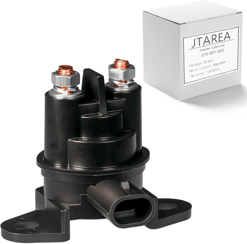 JTAREA 278-001-802 Starter Solenoid Replacement Parts for SeaDoo 3D GS GSI GSX GTI GTS GTX HX LRV RX RXP RXT SPI SPX SUV XP XP800 Wake 278003012 278001802 Starter Relay Solenoids - Image 1